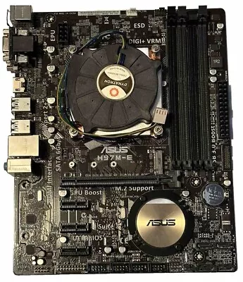 ASUS H97M-E Motherboard With Cpu Cooler • $44.99