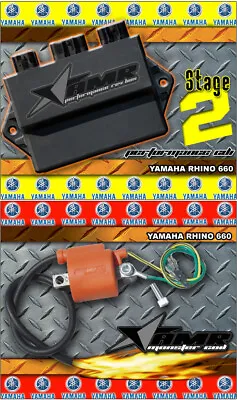 AMR RACING High Performance CDI REV Box + Ignition Coil For Yamaha Rhino 660 S2 • $229.95