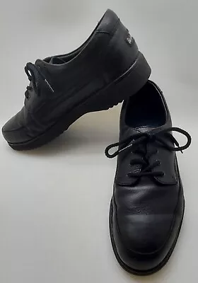 Mens Rockport Walking Shoes Vibram Soles Black Leather Uppers Size 9W Preowned • $25