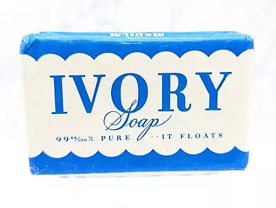 Vintage Ivory Soap Bar Medium Size NOS 1940's? Proctor & Gamble NOS Movie Prop • $10.80