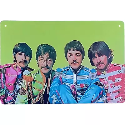 The Beatles Sgt. Pepper Vintage Metal Sign 60s Rock & Roll Music Tin Sign 12x8  • $13.50