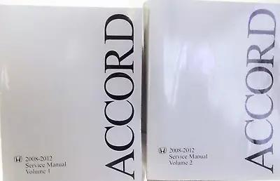 2008 2009 2010 2011 2012 Honda ACCORD Workshop Service Shop Repair Manual Set  • $259.95