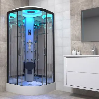 Insignia Non-Steam Shower Cabin Enclosure 800 X 800mm Premium Range Body Jets • £1208.95