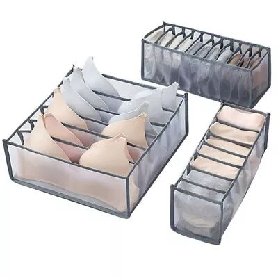 1/3pcs Folding Drawer Storage Box Wardrobe Storage Box Suitable For Underwear US • $7.55