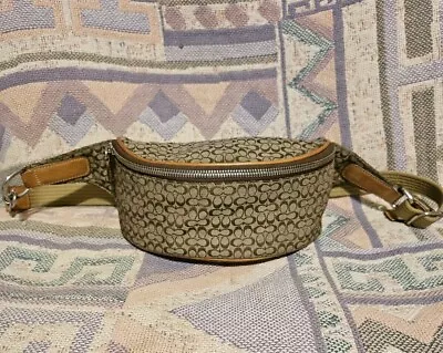 Vintage Coach Mini Belt Bag Fanny Pack Signature C's Y2K • $99