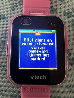 VTech KidiZoom Smartwatch DX2 Pink Smart Watch For Kids IN DUTCH!! No Charger! • $12.75
