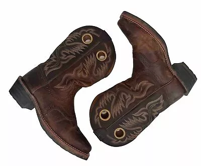 Ariat Mens 10 EE Heritage Roughstock Brown Leather Western Cowboy Boots 34824 • $57.98