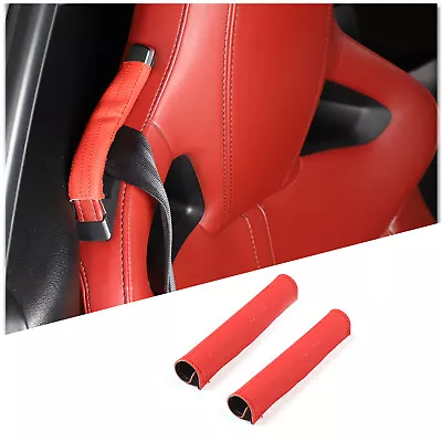 For Jaguar F-TYPE 2013+ Seatback Seat Belt Fixed Protective Cover Red 2PCS • $20.99