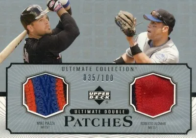 2002 (METS) Ultimate Collection Patch Card Double #PA M.Piazza/R.Alomar • $80