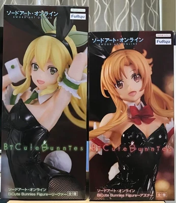 $131.63 • Buy Sword Art Online Asuna Leafa Figure Set Of 2 BiCute Bunnies SAO FuRyu Authent JP