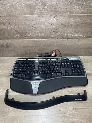 Microsoft Natural Ergonomic USB Keyboard 4000 V1.0 KU-0462 With Palm Wrist Lift • $55