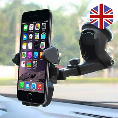 360° Rotatable In Car Suction Phone Holder Dashboard Windscreen Universal Mount! • £7.99