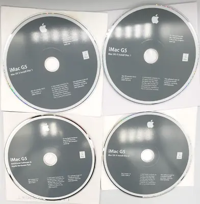 2004 Apple Computer IMac G5 Mac OS X Install Disc Hardware Test Software Lot • $29.99