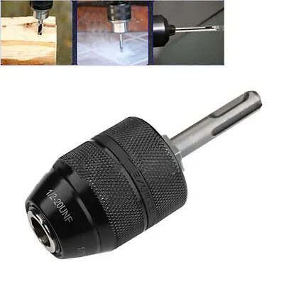 13mm Sds Keyless Drill Chuck / Sds Adaptor To Suit Makita Electric Drill Black • £13.22