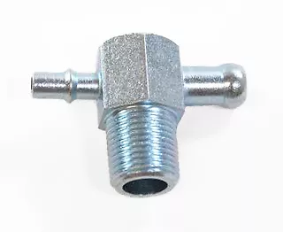 Intake Manifold Vacuum T Fitting 3/8  NPT Thread 1/4  & 3/8  Nipple Steel ZINC  • $13.95