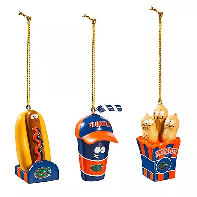 Florida Gators Snack Pack Resin Ornament Set Of 3 Team Sports America • $19.99