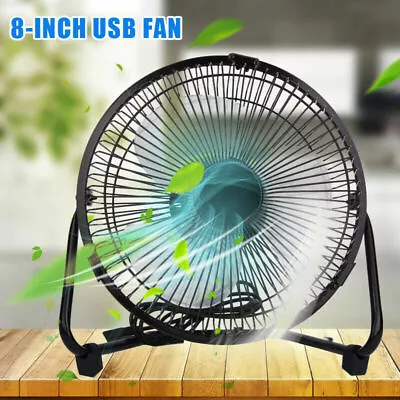 £8.99 • Buy 8 Inch Mini USB Desk Fan Small Quiet Personal Cooler Portable Table Fan 2 Speeds