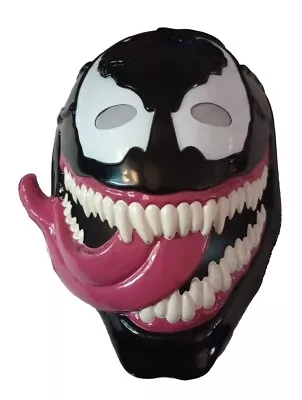 NEW Marvel Venom Halloween Party Cosplay Mask Adjustable + Cover Comics Movie  • $6