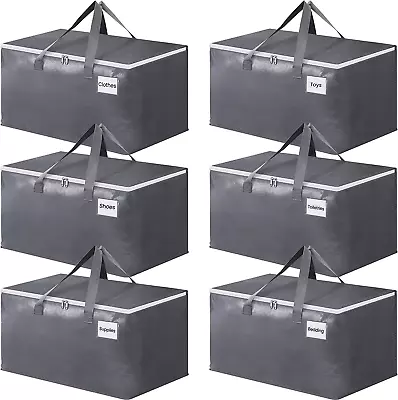 Large Moving Boxes With Zippers & Handles Moving Supplies With Lids Heavy Duty  • $60.98