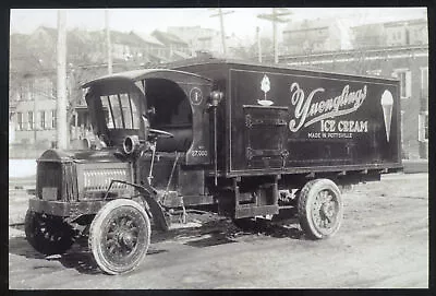 Real Photo Pottsville Pennsylvania Pa. Yuenglings Ice Cream Truck Postcard Copy • $11.99