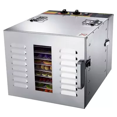 Kuvings 10 Tray Commercial Food Dehydrator In Stainless Steel ST01 • $539.98