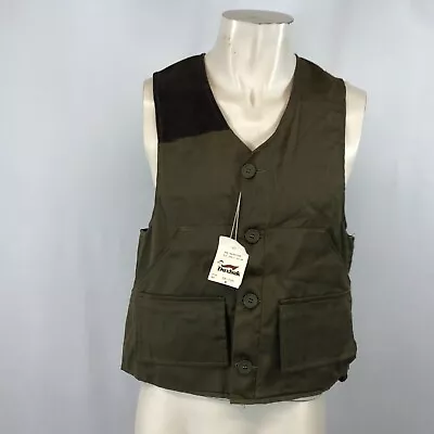 Vintage Duxbak - Men's Medium - Olive Button Hunting Vest ~ Nwt • $42.50