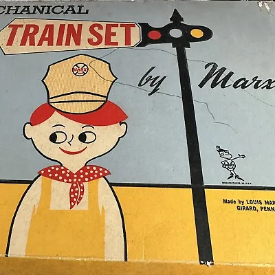 Vintage Marx Mechanical Train Set With 14 Piece Track No. 453  Original Box • $52.48