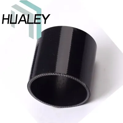 Black 2 1/2  2.5inch ID:63mm Straight Silicone Coupler Hose Turbo / Intake Pipe • $6.99