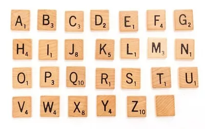 Scrabble Letter Tiles Authentic Individual Game Replacement Pieces Crafts UPick • $0.99