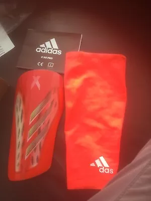 £42.99 • Buy Adidas X SG PRO Shin Guards / Sleeves USED Boxed Medium RRP 49.99 Box 9 MAMS SBR