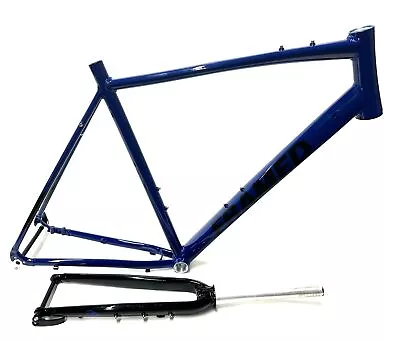 FRAMED BASSWOOD 700c Alloy 58cm Disc Cyclocross Gravel Bike Frame / Fork NEW • $249.97