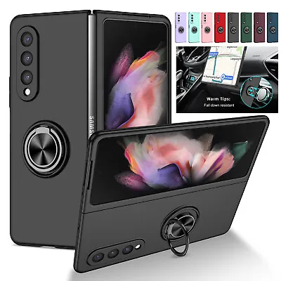 $10.99 • Buy Magnetic Ring Stand Case For Samsung Galaxy Z Fold 4 3 2 1 Shockproof Cover