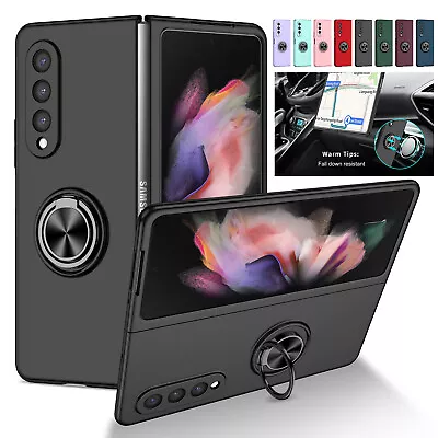 Shockproof Case For Samsung Galaxy Z Fold2/Z Fold3 5G Magnetic Ring Stand Cover • $13.03