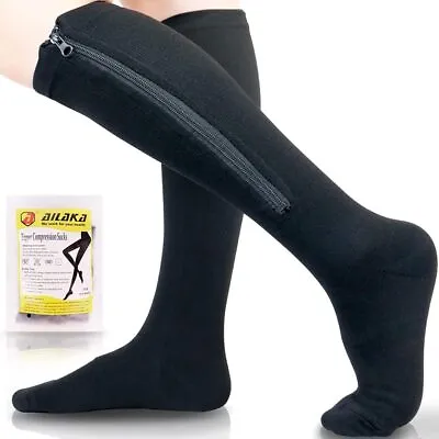 Medical Compression Socks Running Ankle Swelling For Ladies Men Varicose Veins • £6.99