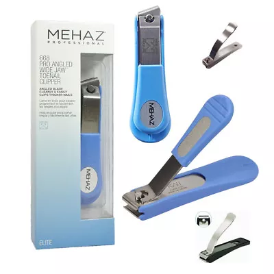  Mehaz Stainless Steel Nail File Clipping Catcher Professional Toe Nail Clipper • $18.95