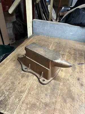 Vintage Old Blacksmith Cast Iron Bench Vice Anvil Combination Tool 17.5 Lb USA • $299.99
