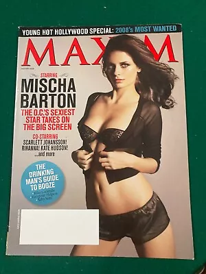 Maxim January 2008      *MISCHA BARTON THE OC *     SCARLETT JOHANSSON RIHANNA • $7.99