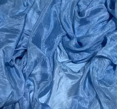 $11.99 • Buy Hand Dyed EVENING BLUE China Silk HABOTAI Fabric