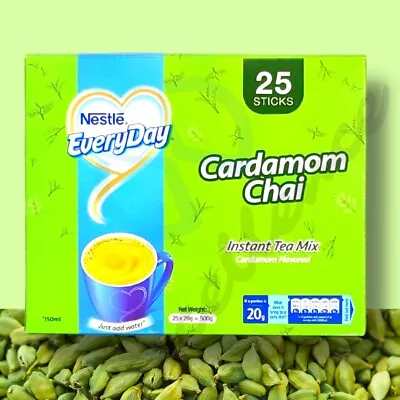 Nestle Everyday Instant Tea Mix Cardamom Chai Just Add Hot Water 25 Sachet • $15.99