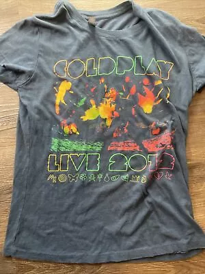 Coldplay Mylo Xyloto 2012 Live Concert Tour T Shirt Women's XL Band • $25.59