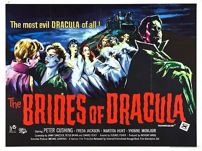 73345 BRIDES OF DRACULA Movie Hammer Horror RARE Wall Decor Print Poster • £14.43