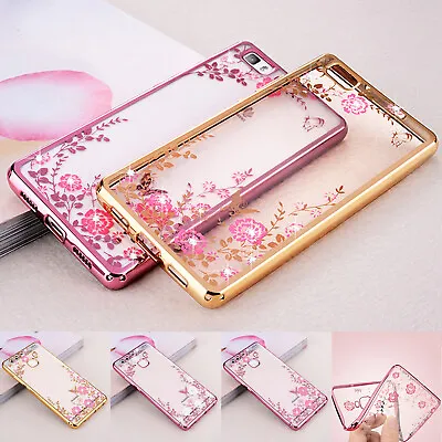 Case For Huawei P20 P8 Lite 2017 P10 Luxury Shockproof Flower Phone Gel Cover • £1.99