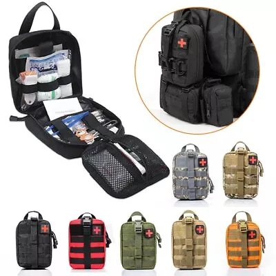 Outdoor First Aid Kit Tactical Molle Medical Bag Military EDC Waist Survival Bag • $14.99