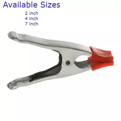 Spring Clamps Large 7  4  & Mini 2  Metal Market Stall Clips Tarpaulin Plastic • £10.99