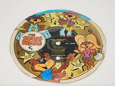 Vintage Sugar Bear Premium Cereal Box Cut Out Record Super Sugar Crisp Excellent • $12