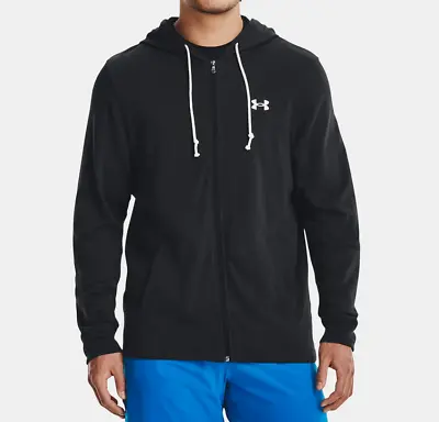 Mens Under Armour UA Rival Terry Sweatshirt Jacket Zip Hoody Hoodie New • $38.95