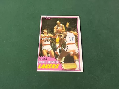 1981-82 Topps Basketball MAGIC JOHNSON #21 NM SHARP RARE!! No Crease LAKERS • $0.99