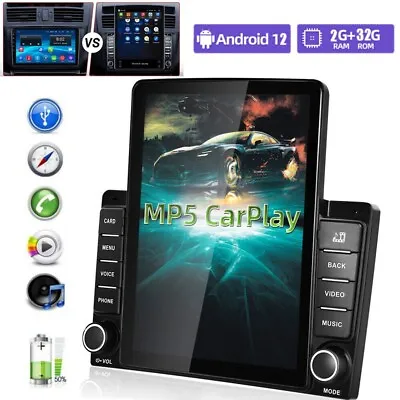 Vertical For Tesla Style Android 12 Car Stereo Radio GPS Navi MP5 Player 2+32GB • $99.87