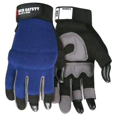 Mcr Safety 902M Fasguard Synthtc Leather 3 FingerlessMed • $12.49