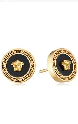 [Versace] VERSACE Round Stud Earrings DG27256  Full Package Box  Envelope • $229.99